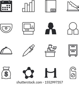 business vector icon set such as: search, holding, trend, journey, border, transport, take, chef, drawer, audio, lose, day, schedule, machine, connect, reminder, ball, fly, automatic, protest