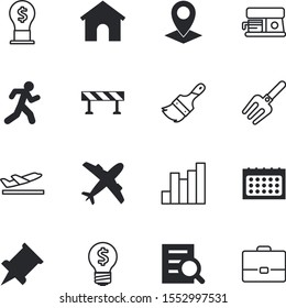 business vector icon set such as: quality, thumb, red, event, stop, calendar, kitchen, prick, running, private, tack, place, pot, financial, colorl, maker, spring, economy, blue, portfolio, apartment