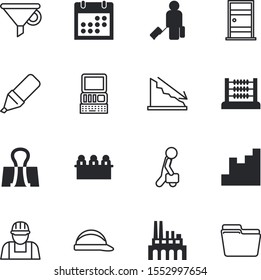 business vector icon set such as: sales, date, duplex, progress, architecture, chemical, suitcase, science, year, station, horizontal, analysis, summer, ring, table, month, trip, property, luggage