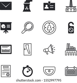 business vector icon set such as: deepwater, website, advertising, sea, analysis, review, targeted, do, ecology, detective, look, well, nuclear, week, pen, grow, magnifier, price, chart, magnifying