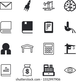 business vector icon set such as: clinic, mail, eyes, bill, adult, plan, pattern, casting, fly, space, dictionary, income, learning, colorful, table, start, stylish, sky, rocketship, newsletter