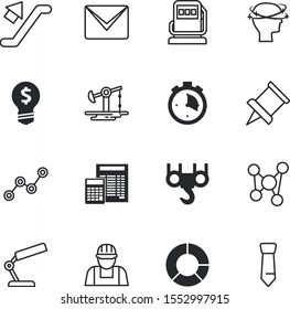 business vector icon set such as: push, report, diesel, calculator, room, tower, drawing, number, automotive, postage, e, head, apartment, send, part, competition, quick, tie, analytics, rig, filling