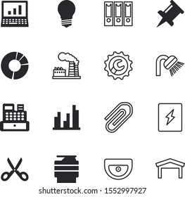 business vector icon set such as: trash, increase, cargo, attached, floppy, industry, lamp, productivity, environment, copy, shipping, sound, communication, drawing, speech, real, money, ecology