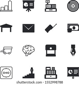 business vector icon set such as: smart, neurology, stamping, paperwork, medicine, performance, hotel, vacancy, mail, hour, envelope, mind, vacation, rich, up, approved, label, credit, price