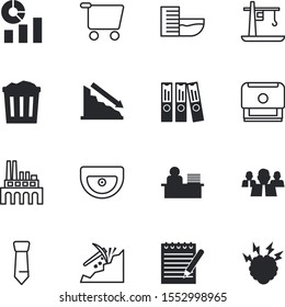 business vector icon set such as: bad, apparel, social, cover, communication, investment, elegance, grocery, credit, table, coffee, bar, protest, ecology, card, folder, female, environmental, bucket
