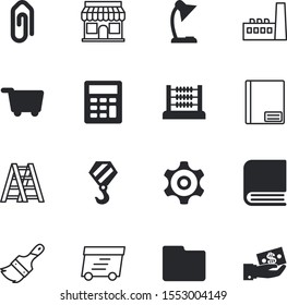 business vector icon set such as: take, storage, money, protection, painting, spotlight, loan, protect, development, gear, clean, transportation, count, hook, shopping, open, ring, pin, lift, full