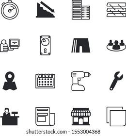 business vector icon set such as: fashion, watch, heart, rack, quality, pointer, yellow, binder, spiral, cooking, vacation, shop, house, home, crash, race, letter, blog, pictogram, week, sticky