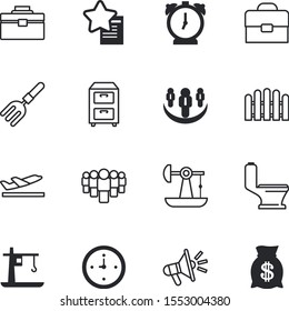 business vector icon set such as: sound, aeroplane, website, panel, development, fuel, holiday, oil, warranty, pipeline, optical, drilling, filing, megaphone, female, advertisement, audio, gate