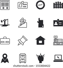 Business Vector Icon Set Such As: File, Stylish, Bill, Stress, Push, Illness, Notice, Wooden, Shop, Position, Check, Deal, Pen, Garden, Picket, Till, Pushpin, Art, Keyboard, Petrol, Desktop, Trip