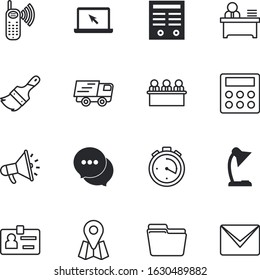 business vector icon set such as: name, frame, doc, board, template, pc, position, time, holding, calculate, loud, cartography, road, hand, attach, yellow, car, timer, tv, phone, financial, reminder