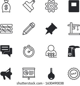 business vector icon set such as: financial, loud, structure, economy, commerce, progress, shiny, ecology, abstract, management, premium, drawing, project, motion, flip, megaphone, bubble, storage