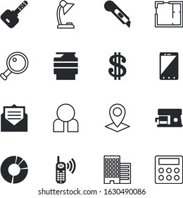business vector icon set such as: beverage, holding, print, accounting, character, shape, cutter, person, eye, calculation, pay, magnify, penknife, spotlight, number, inbox, 4, furniture, employee