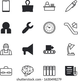 business vector icon set such as: screen, agreement, suitcase, shout, service, meter, stamp, electric, promotion, estate, social, loan, luggage, shouting, form, toolbox, visa, data, ride, reading