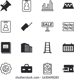 business vector icon set such as: management, applications, productivity, clipboard, accessory, aluminum, confetti, man, maker, medicine, staircase, summer, access, happy, service, stack, carry