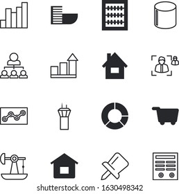business vector icon set such as: group, private, reminder, pen, industrial, rounded, full, coach, toy, organisation, machine, arrangement, duplex, strategy, departure, abacus, tack, passport, system