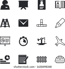 business vector icon set such as: books, vacancy, price, isometric, high, service, single, drilling, study, fuel, diary, engine, button, online, tag, secretary, jet, air, pad, customer, stairway