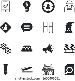 business vector icon set such as: megaphone, counter, sketch, fashion, library, zoom, automobile, concrete, attractive, loud, website, allowed, fuel, button, mechanism, different, extraction, tool