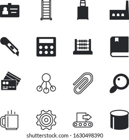 business vector icon set such as: glass, luggage, heating, handle, focus, plastic, box, find, educate, isometry, bag, economy, valve, email, communication, textbook, organization, standing, meter