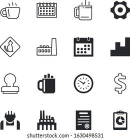 business vector icon set such as: view, happy, histogram, dollar, care, quality, safety, financial, love, stopwatch, pollution, application, banking, chronometer, pad, shovel, communication, license