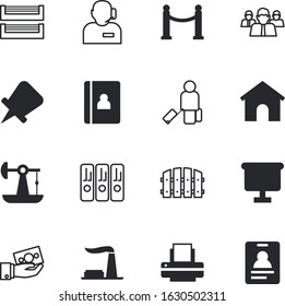 business vector icon set such as: apartment, badge, female, new, report, printout, guard, needle, hotel, alarm, defense, fuel, blackboard, stand, deposit, headset, pipe, book, headphone, airplane