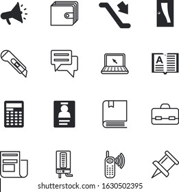 business vector icon set such as: dialog, pin, medicine, template, indoors, blue, conversation, go, stairway, interface, drawing, bookstore, interior, architecture, dart, reminder, dial, conceptual