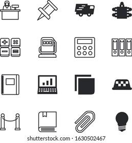 business vector icon set such as: isometric, cute, front, thumbtack, fashion, cab, gas, stack, clean, sticker, exclusive, group, top, folders, filling, hotel, laptop, paperclip, vacation, pump