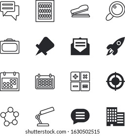 business vector icon set such as: performance, envelope, notification, fashion, optical, ancient, educate, district, round, zoom, confirmation, opportunity, thumbtack, molecule, display, construction