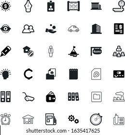 business vector icon set such as: owe, square, phone, genius, advantage, management, retina, innovation, newspaper, highlight, progress, persona, portfolio, child, app, support, nib, heavy, worker