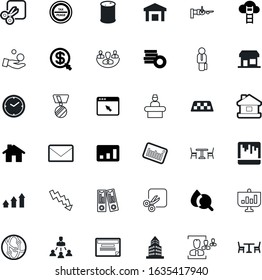 business vector icon set such as: prize, file, user, flight, binder, tree, hierarchy, envelope, chronometer, crude, correspondence, linear, connection, glossy, multimedia, system, career, analysis