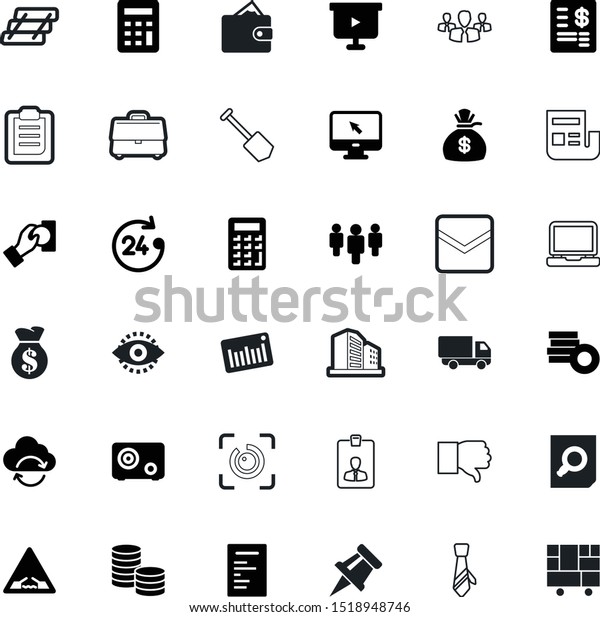 business vector icon set such as: upload, pc,
image, clip, auto, billboard, article, voting, contour, urban,
authentication, apartment, account, secrecy, portfolio, pass,
jackpot, style,
receipt