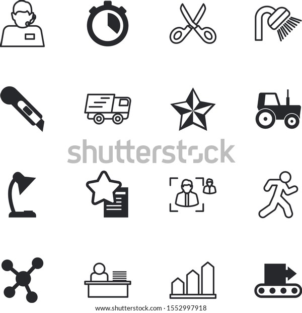 business\
vector icon set such as: micro, meter, agent, search, call, barber,\
small, conveyor, green, recycling, process, feedback, profit, bin,\
running, connection, courier, graph, quick,\
free