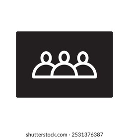 business vector icon. user vector icon or avatar