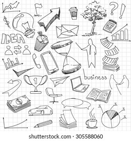 business vector icons / drawings