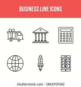 Business vector icons pack for personal and commercial use