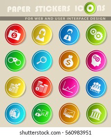 business vector icons for user interface design