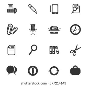 business vector icons for user interface design
