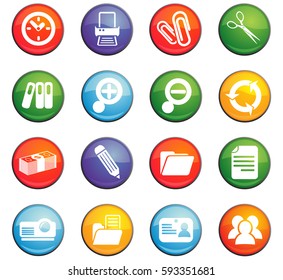 business vector icons for user interface design