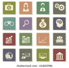 business vector icons for user interface design