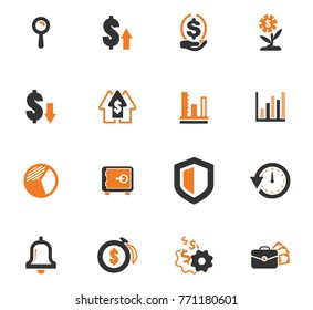 Business vector icons for user interface design