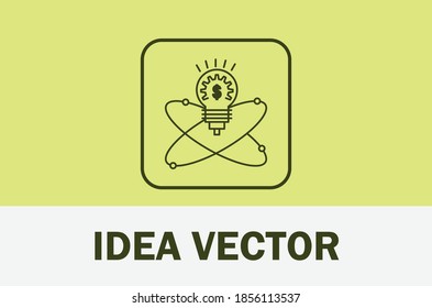 Business vector of idea icon. Isolated on light background. For designer.