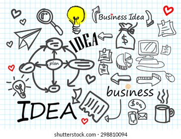 business vector idea icon symbol diagram technology