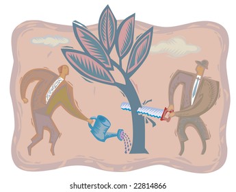 ilustración de vector de negocio