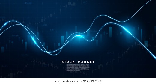 business vector illustration design Stock market charts or Forex trading charts for business and finance ideas.