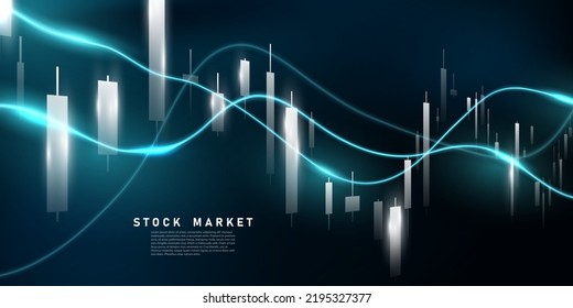 business vector illustration design Stock market charts or Forex trading charts for business and finance ideas.