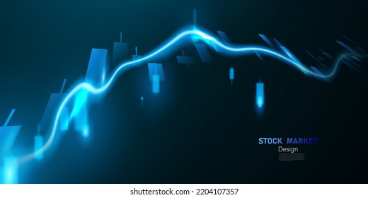 business vector illustration design Stock market charts or Forex trading charts for business and finance ideas.