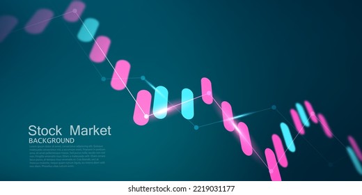 business vector illustration design Stock market charts or Forex trading charts for business and finance ideas.