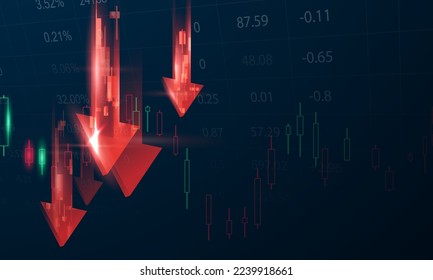 business vector illustration design Stock market charts or Forex trading charts for business and finance ideas.