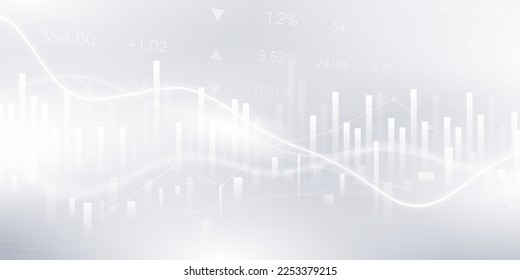 Business Vektorgrafik Design Stock-Charts oder Forex-Trading-Charts für Geschäfts- und Finanzkonzepte.