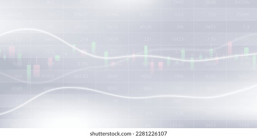 business vector illustration design Stock market charts or Forex trading charts for business and finance ideas.