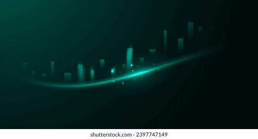 business vector illustration design Stock market charts or Forex trading charts for business and finance ideas.